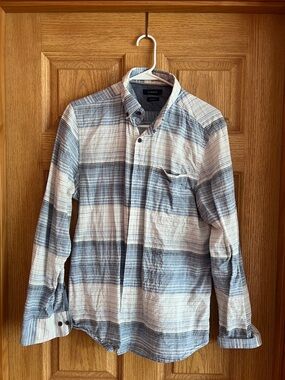 LC Walkiki Blue & White Plaid Casual Shirt